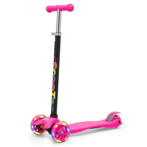 Magshion Three-Wheel Kids Scooter Age 3-6, Adjustable Height, Lean to ...