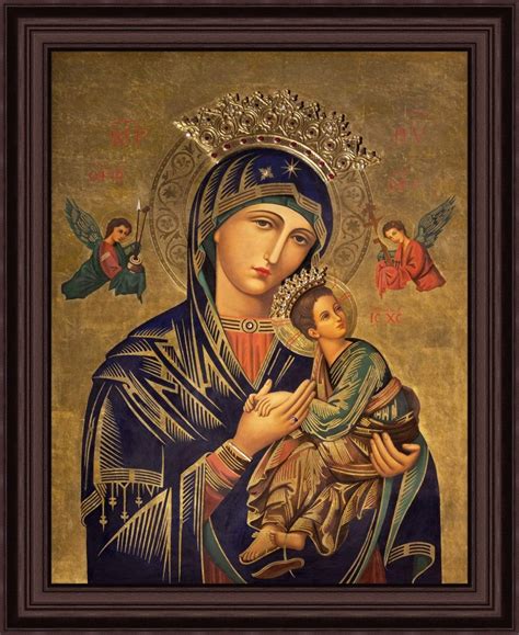 Premium LED Backlit Mary Perpetual Help Frame – Living Words