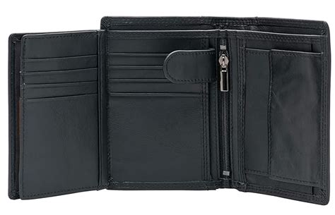 Buy POKOFO Men's RFID Blocking Trifold Leather Wallet with 3 ID Windows ...