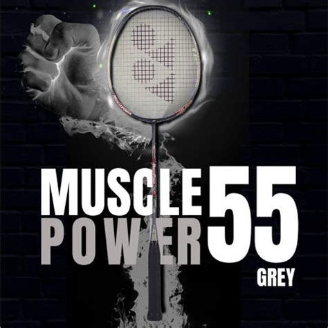 Yonex Muscle Power 55 Light Strung Badminton Racquet (Weight: 4U ...