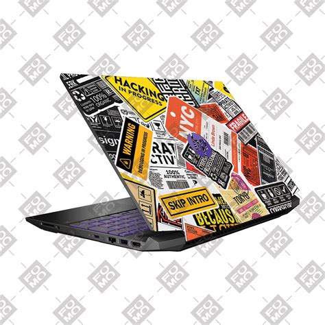 Tech Aesthetic Sticker Collage HP Pavilion Gaming 15 EC Series Laptop