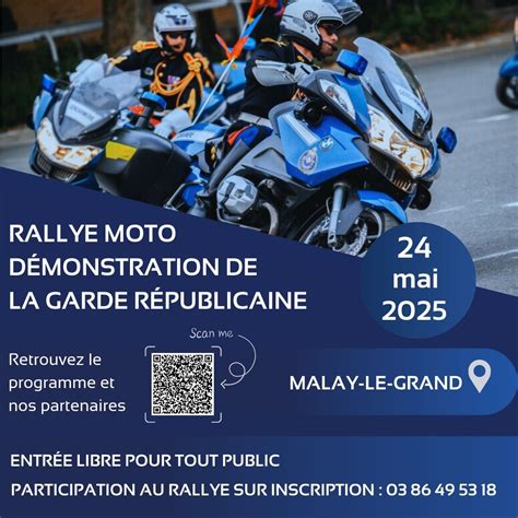 Rallye moto et démonstration de la Garde Républicaine le 24 mai 2025 à ...