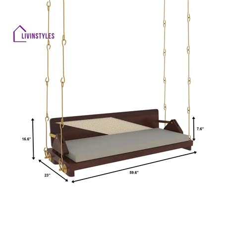 Avani Modern Wooden Indoor Swing with Minimalist Design in Cozy Living ...