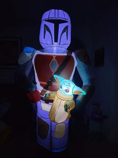 Buy 6.5 ft Mandalorian and The Child Holiday Inflatable Online at ...