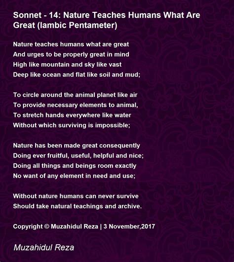 Sonnet Poems 14 Lines