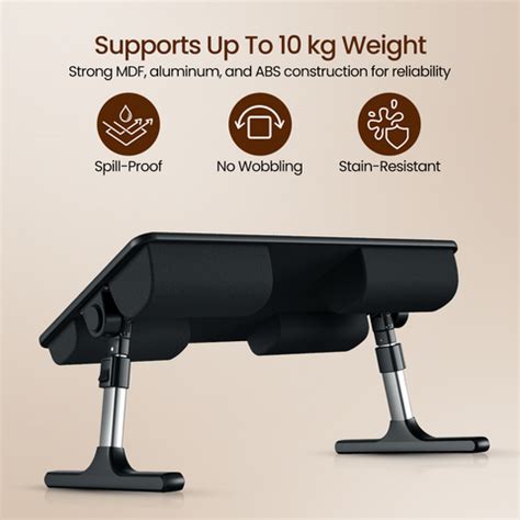 Shop Portronics My Buddy Z Foldable Laptop Table For Bed & Desk