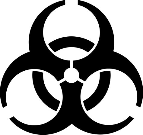 Biohazard Symbol, Hazardous Material, Caution Sign PNG Image