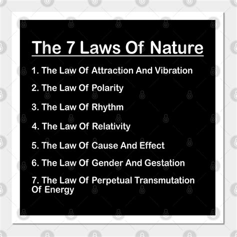 Discover the 7 Laws of Nature