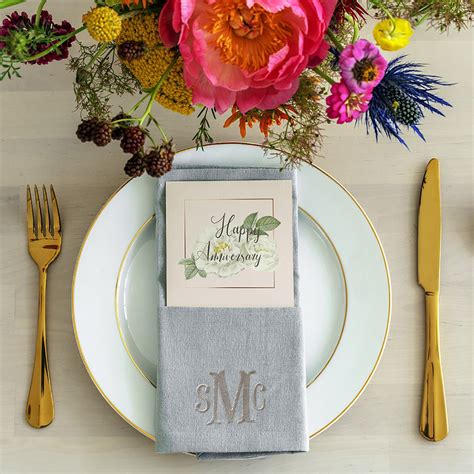 Paper & Party Supplies Personalized Cloth Thanksgiving Napkins White or ...