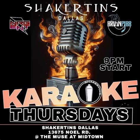 Karaoke Thursdays Shakertins-Dallas-Midtown , Shakertins-Dallas-MIDTOWN ...