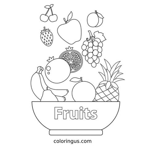 Fruits Coloring Pages Printable 的图像结果