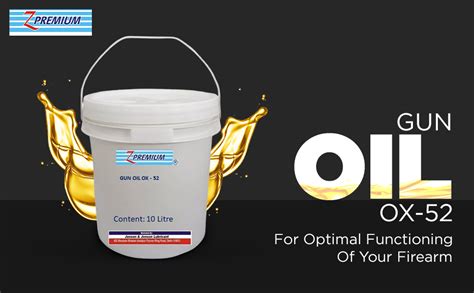 ZPremium Arms Cleaning Oil Gun Oil OX 52 10 Litre Bucket Military Grade ...