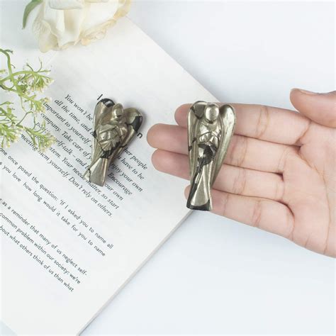 Golden Pyrite Guardian Angel Crystal | Healing Gemstone | TheIndianHand