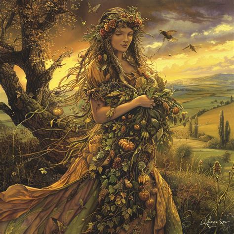 A goddess of the harvest blessing Character Art