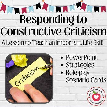 Image result for Receiving Constructive Criticism Lesson