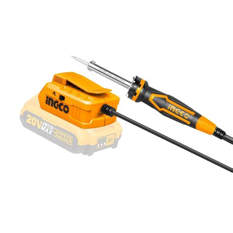 INGCO 20V Lithium-ion Soldering Iron (Tool Only)40W Soldering Gun for ...