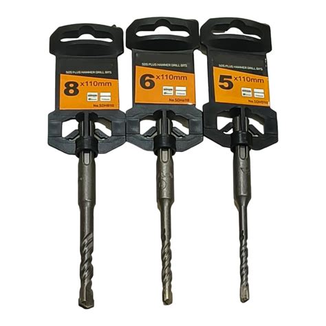AK DIAMOND 5mm 6mm 8mm Set of 3 SDS Plus Hammer Drill Bits - Precision ...