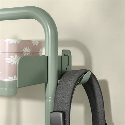 RELATERA desk combination sit/stand, white/light grey-green, 117x60 cm ...