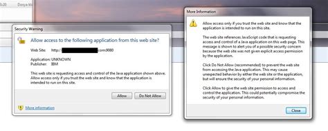 Image result for Java Security Warning