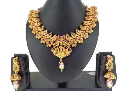 Gold Plated Jewellery - Ghungroo Jewellery Matt Gold Jewellery ...