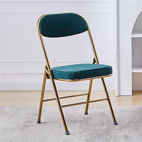 Metal Folding Chair, Upholstered Folding Chair, Velvet Folding Chair ...