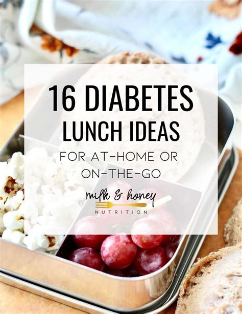 16 Easy Diabetes Lunch Ideas (Meal Prep or Eating Out) | Milk & Honey Nutrition