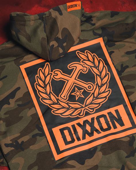 Men's Orange Box Crest Zip Up Hoodie - Camo | Dixxon Flannel Co.