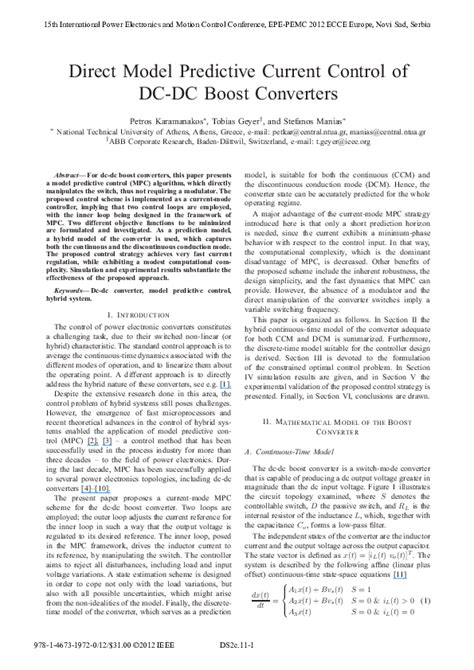 Image result for DC Link Voltage Control through Model Predictive Control