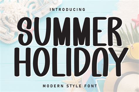 Summer Holiday Font by andikastudio · Creative Fabrica