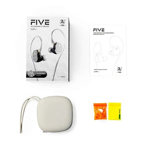 7HZ FIVE IEM – 5 Dynamic Drivers, Hi-Res In-Ear Monitors, 3.5mm