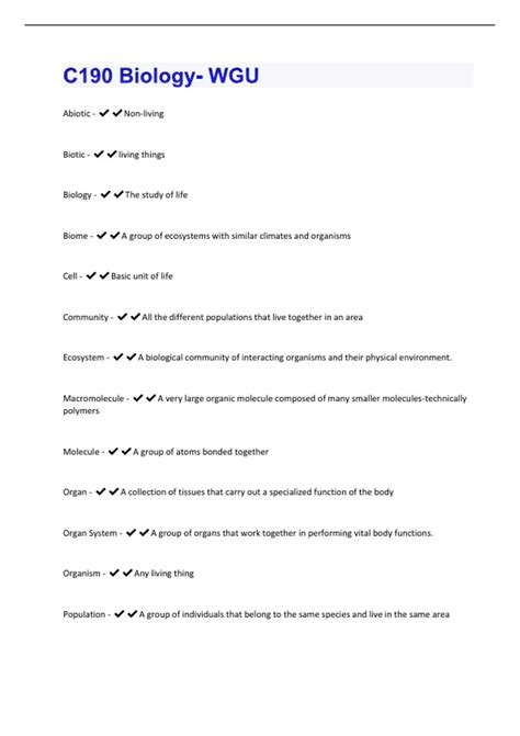 Image result for WGU Biology Module 23 Study Guide