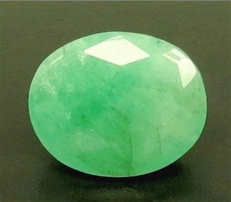 6.67/CT Natural Panna Stone with Govt. Lab Certificate-3441 | Khanna Gems