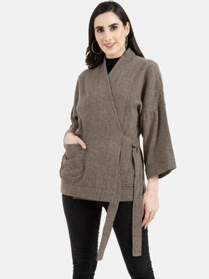 Buy Owncraft Women'S Double Breasted Herringbone Wool Cape Coat (XS) Online
