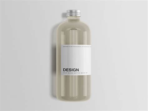 Classic Glass Bottle Mockup PSD | Free Mockup World