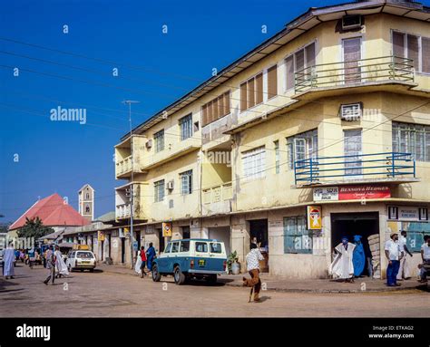 Shopping street, Banjul, Gambia, West Africa Stock Photo - Alamy