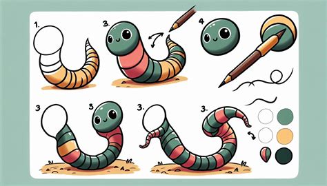 How to draw Earthworm - Trying drawing