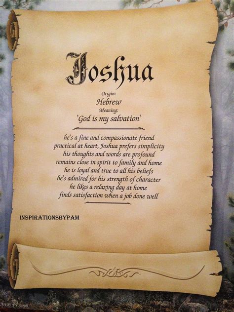 What is the Meaning of the Name Joshua