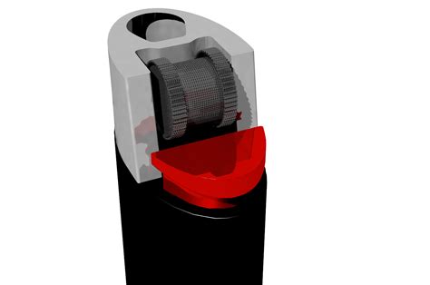 Image result for Exploded View Drawing of BIC Lighter