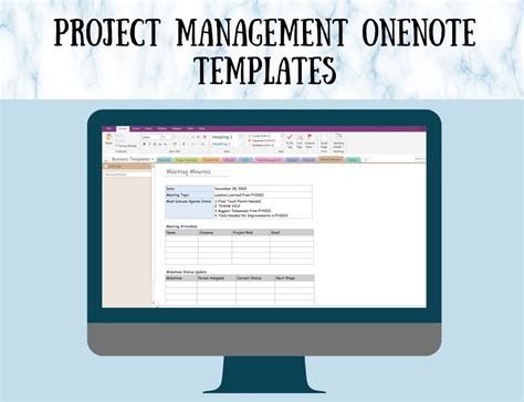 Image result for OneNote for Project Managers