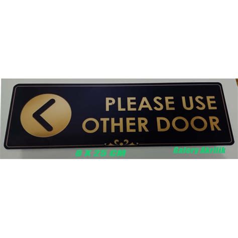 Jual Sign Label Acrylic Custom/akrilik plat papan nama /plang nama ...