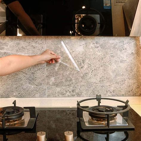 Namasvi Oil Proof Wallpaper,Kitchen Backsplash Wall Protector ...
