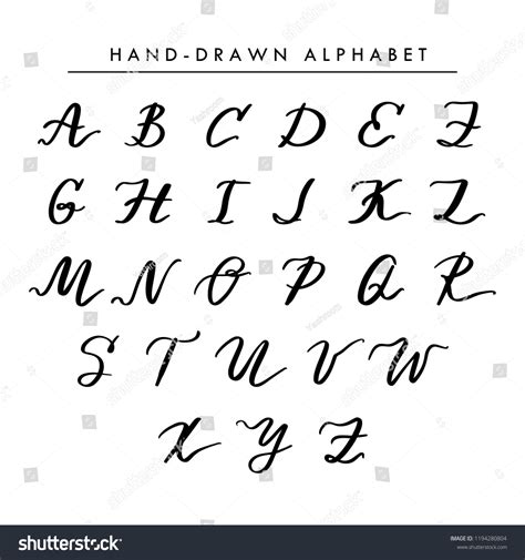 Alphabet In Cursive Capital Letters