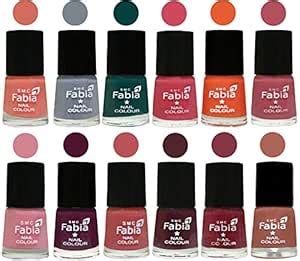 Buy Fabia Matte Finish Nail Polish Combo Of 12 Shades-Light Peach-Wild ...