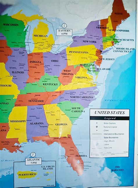 Map Of Eastern Usa Map Map United States Map Peacecommission Kdsg/east ...