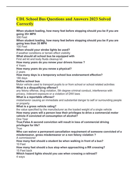 CDL Practice Test Bus Driver 的图像结果