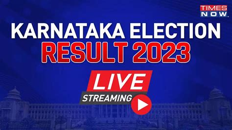 Karnataka Election Result 2023 LIVE STREAMING on TV 9 Kannada Youtube ...
