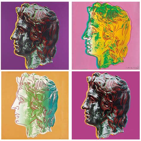 Set of 8 Andy Warhol’s Portraits of Alexander The Great Paintings ...