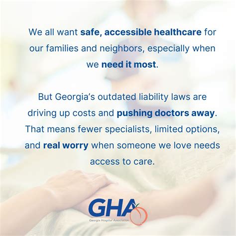 Support healthcare liability reform to increase access to care in our ...