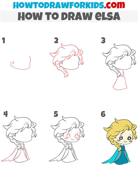 Image result for Elsa Drawing Tutorial