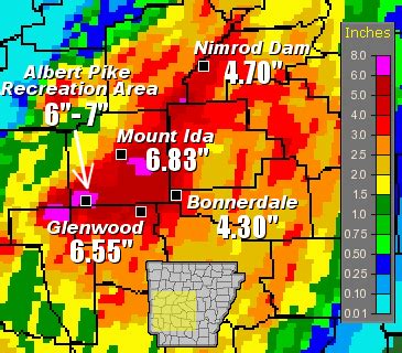 NWS Little Rock, AR - Heavy Rain/Deadly Flash Flooding on June 10-11, 2010